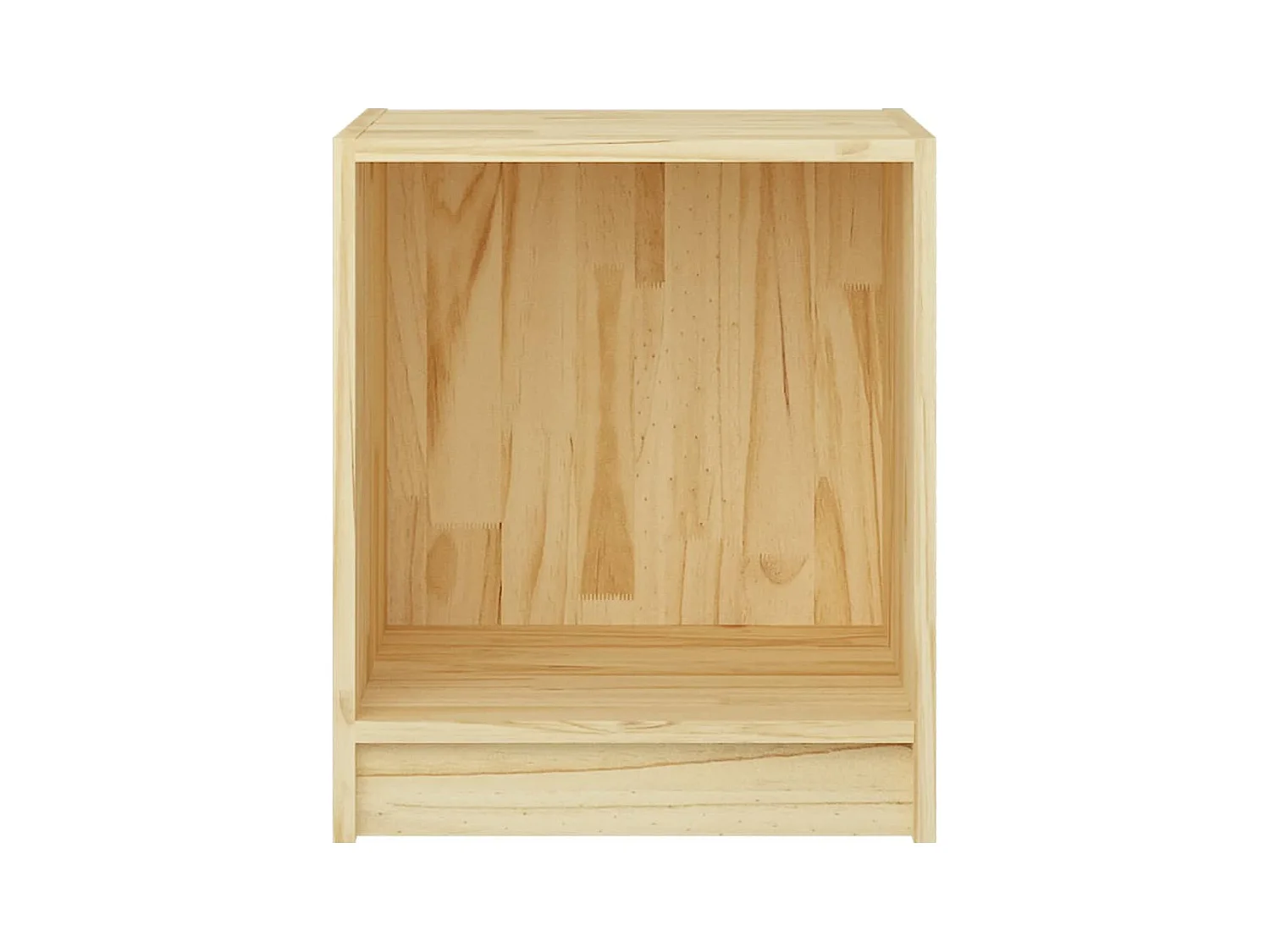Mesita de noche madera maciza de pino 35,5x33,5x41,5 cm