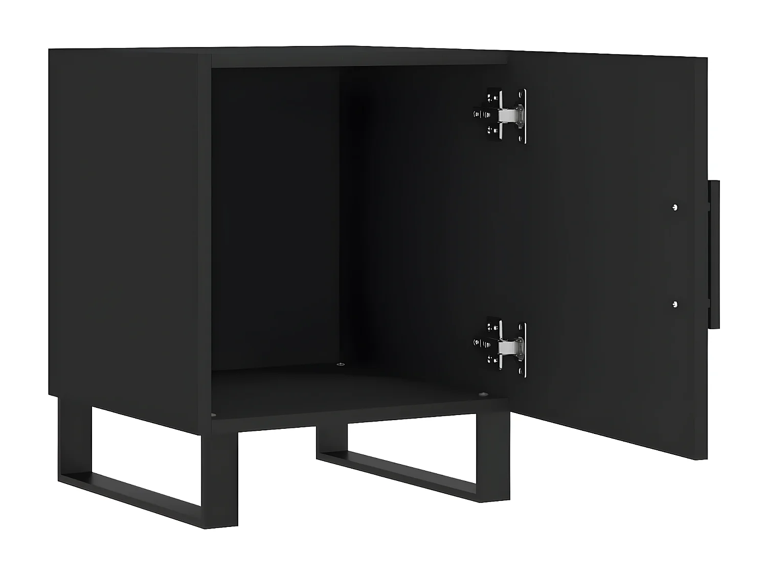 Tables de chevet 2 pièces noir 40x40x50 cm bois d’ingénierie