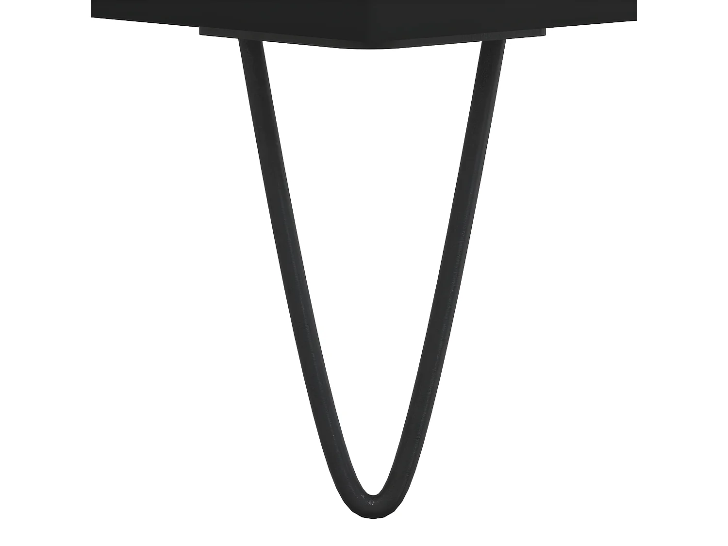 Mesita de noche madera de ingeniería negro 40x40x66 cm