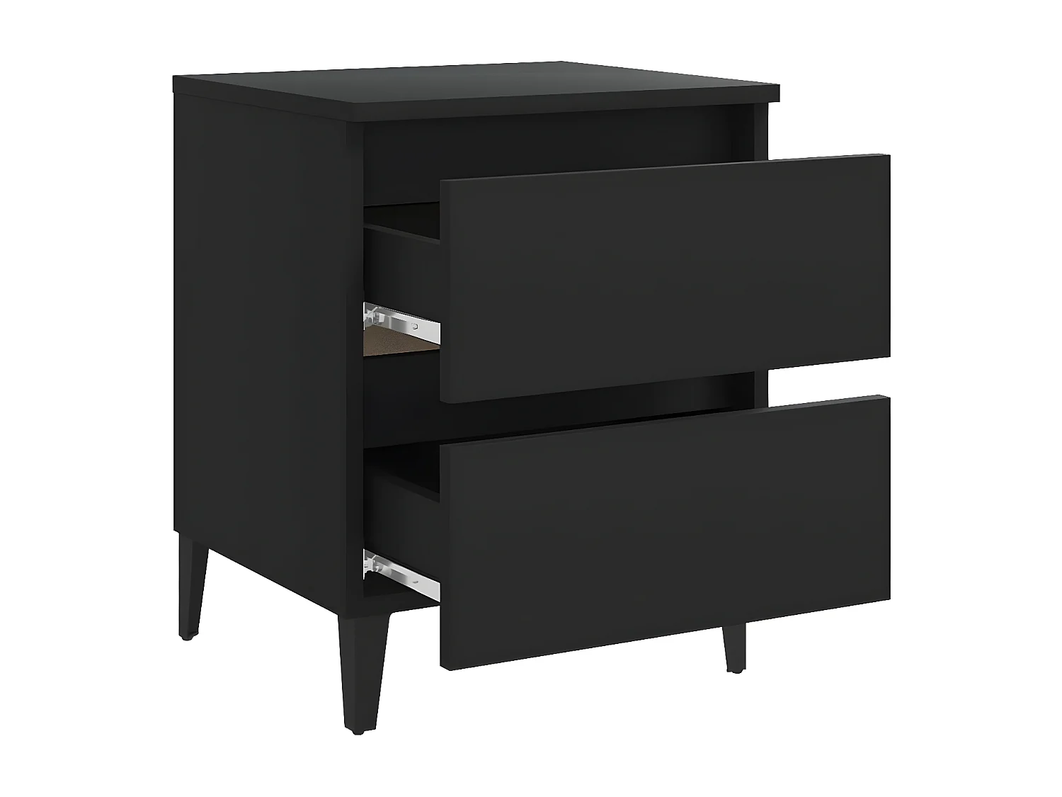 Table de chevet Noir 40x35x50 cm Aggloméré