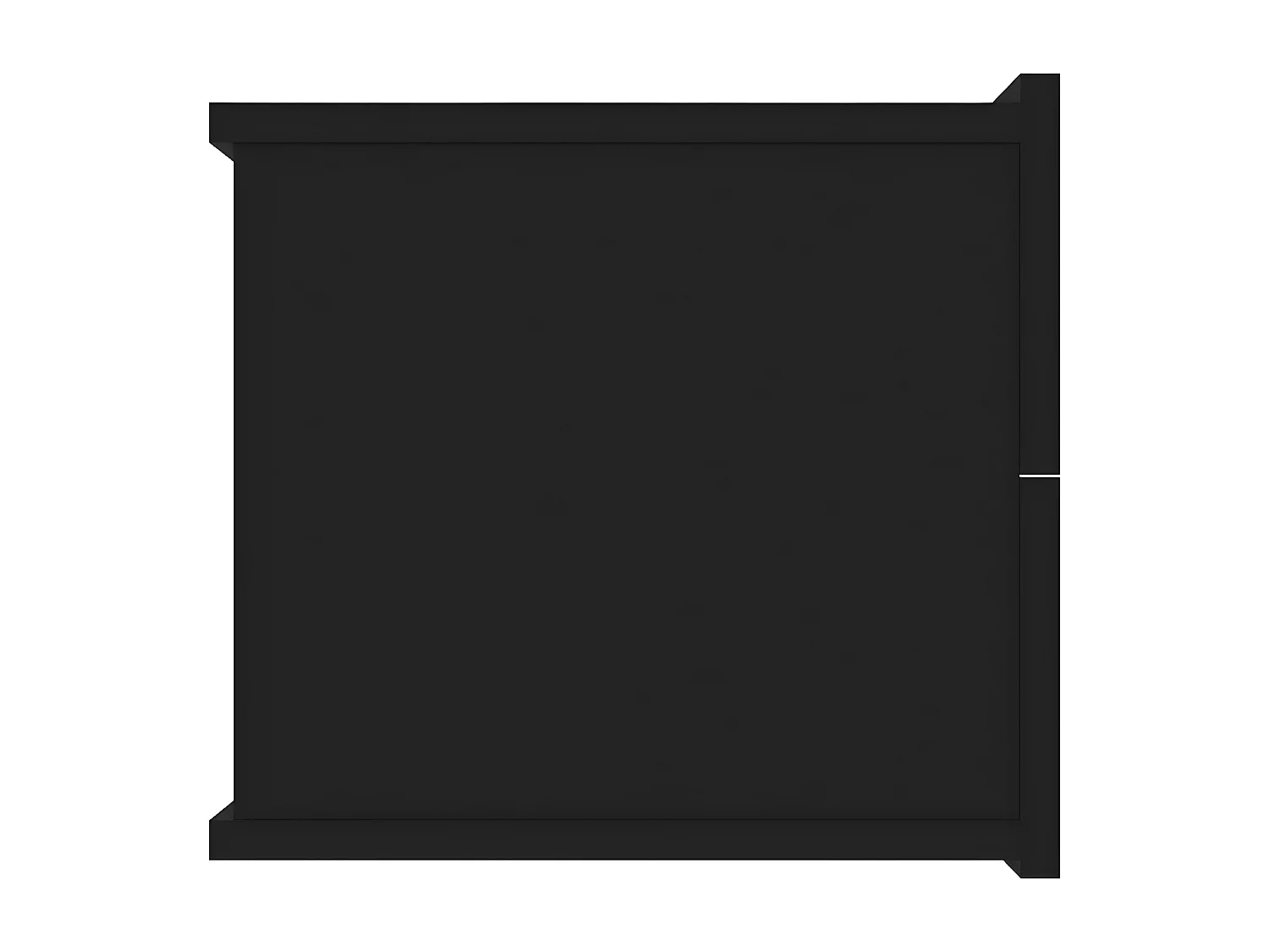 Table de chevet Noir 40 x 30 x30 cm Aggloméré