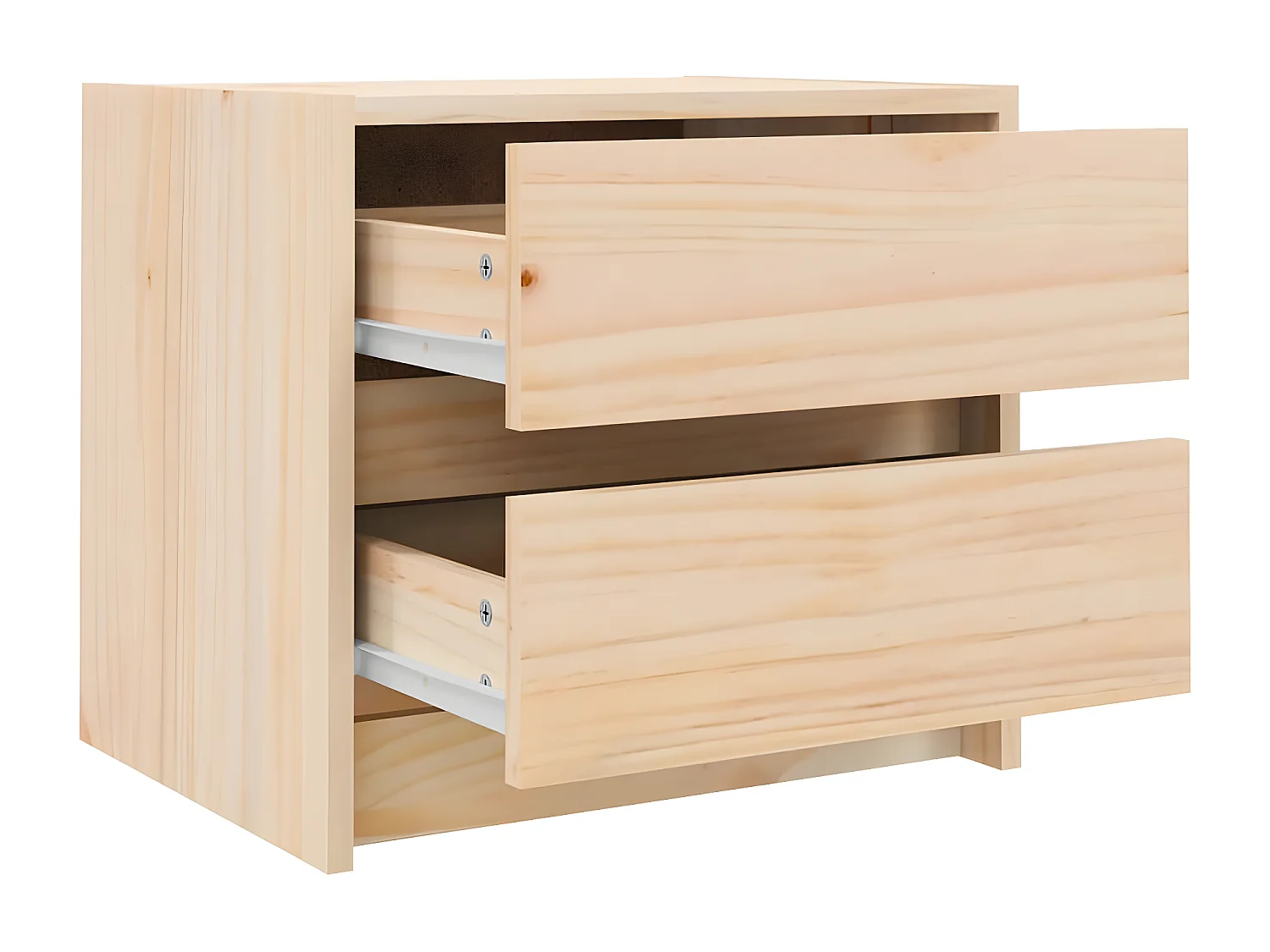 Tables de chevet 2 pièces 40x31x35,5 cm bois de pin massif