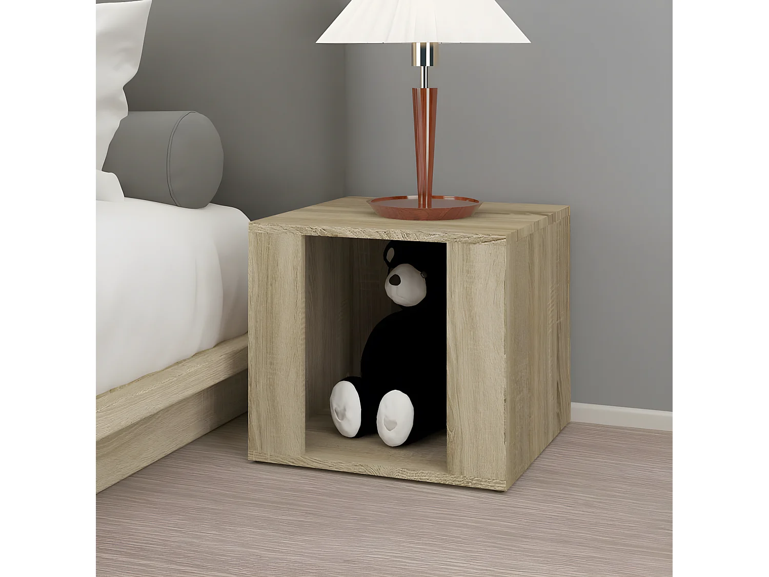 Table de chevet Chêne sonoma 41x40x36 cm Bois d'ingénierie