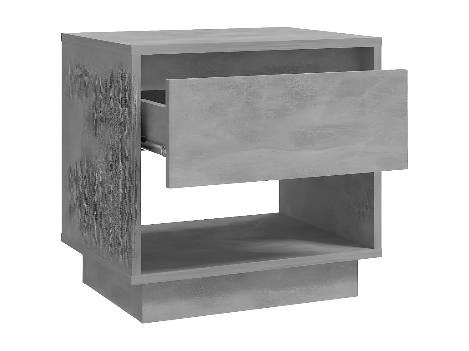 Tables de chevet 2 pièces Gris béton 45x34x44 cm Aggloméré