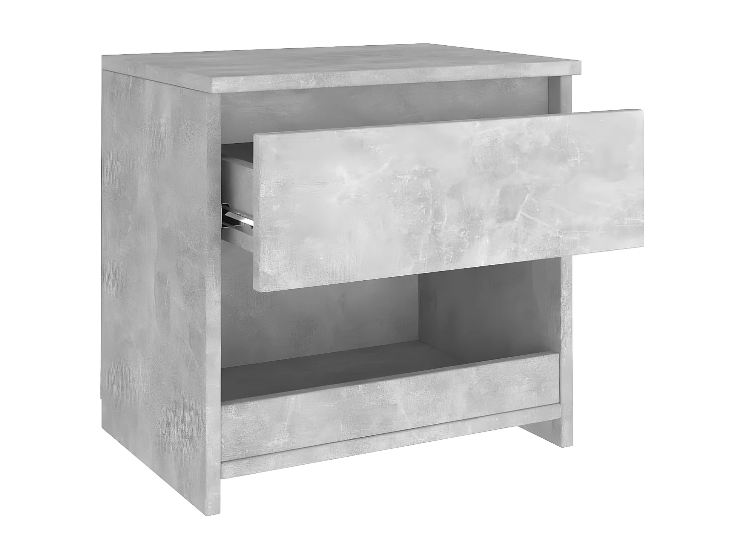 Table de chevet Gris béton 40x30x39 cm Aggloméré