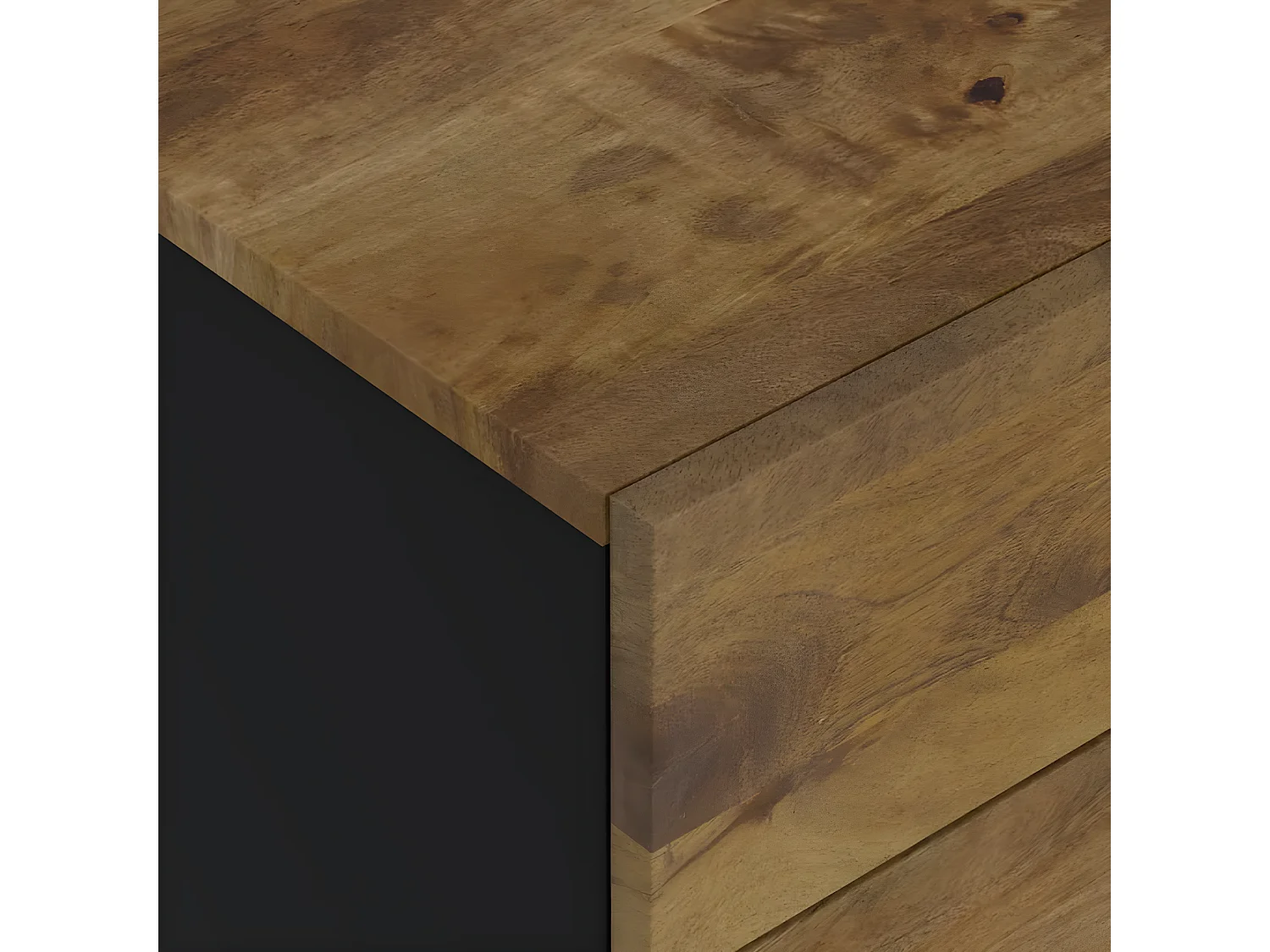 Table de chevet 50x33x60 cm Bois de manguier et d'ingénierie