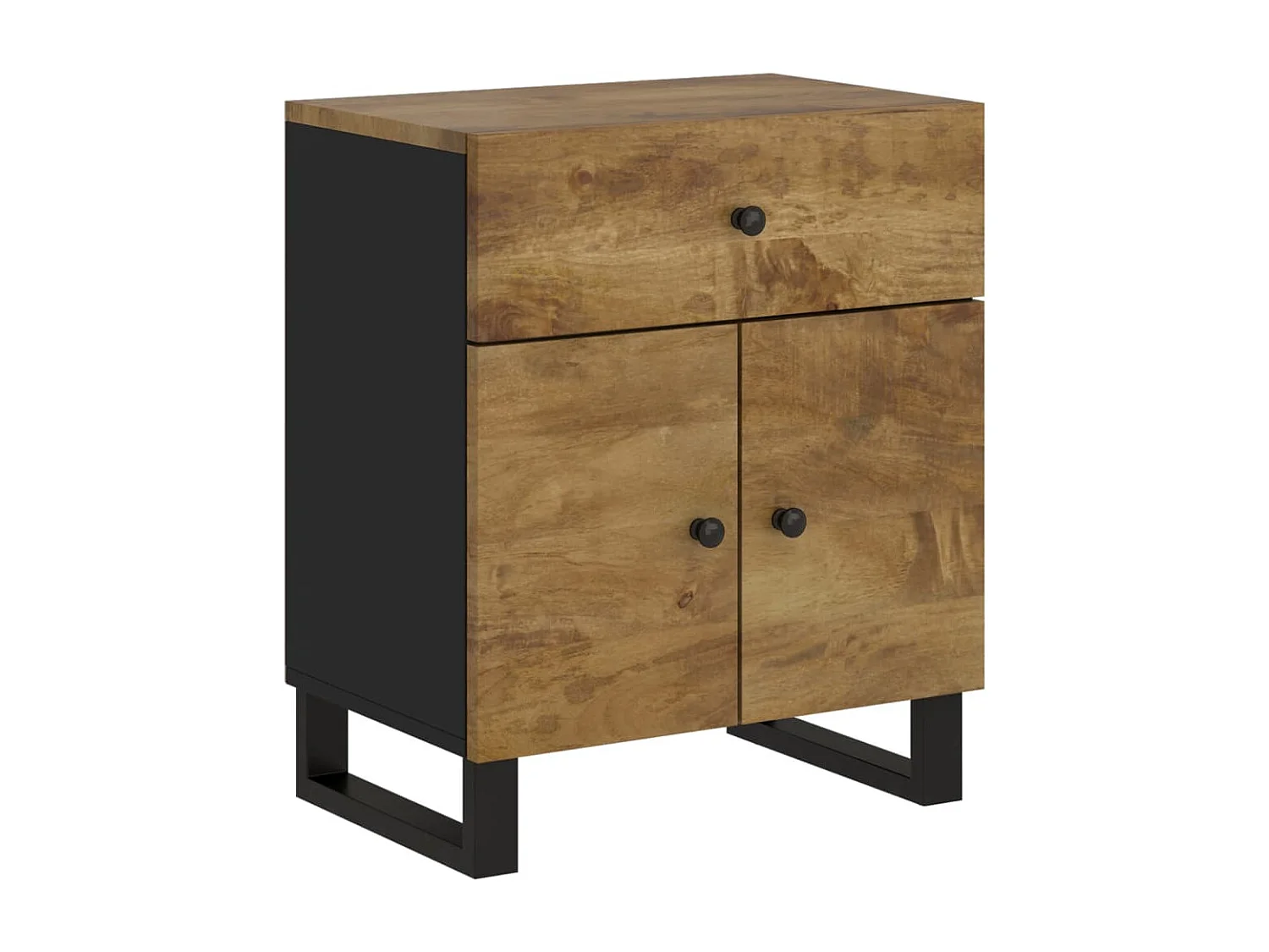 Table de chevet 50x33x60 cm Bois de manguier et d'ingénierie