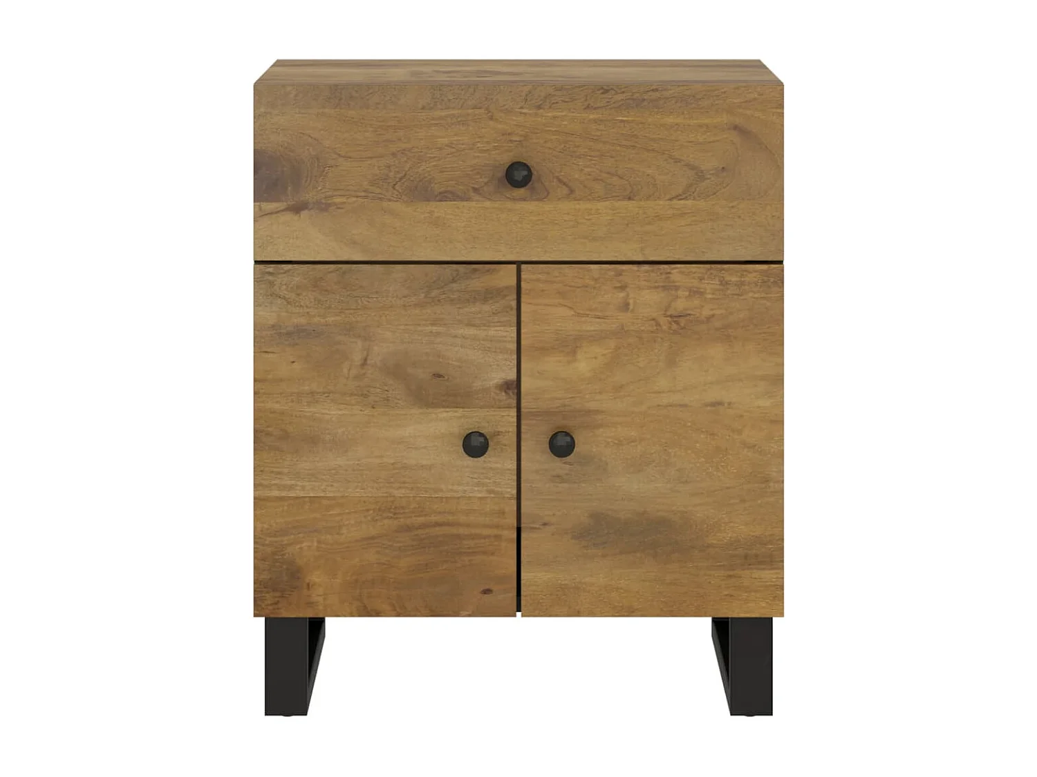 Table de chevet 50x33x60 cm Bois de manguier et d'ingénierie