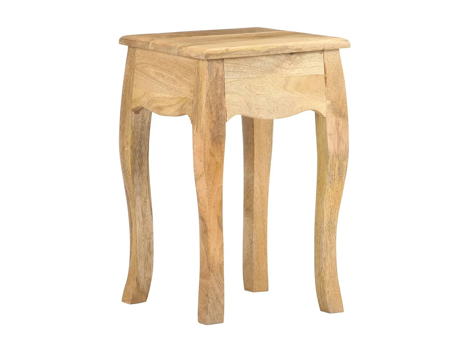 Mesita de noche de madera maciza de mango 28x28x46 cm