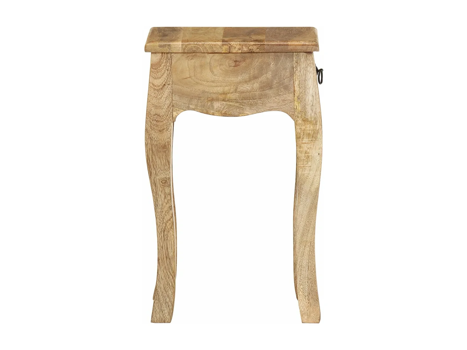 Mesita de noche de madera maciza de mango 28x28x46 cm