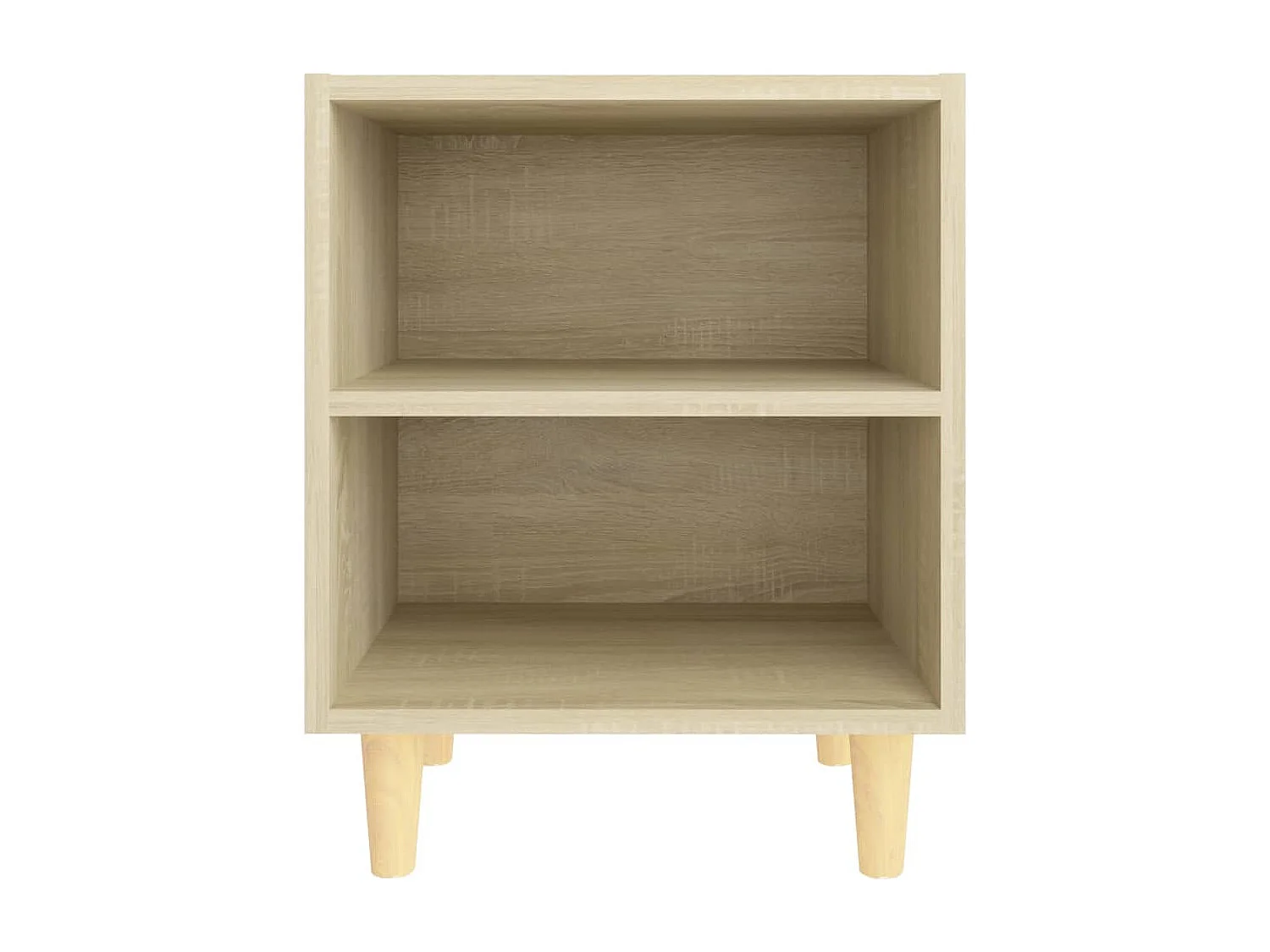 Mesita de noche con patas madera pino roble Sonoma 40x30x50 cm