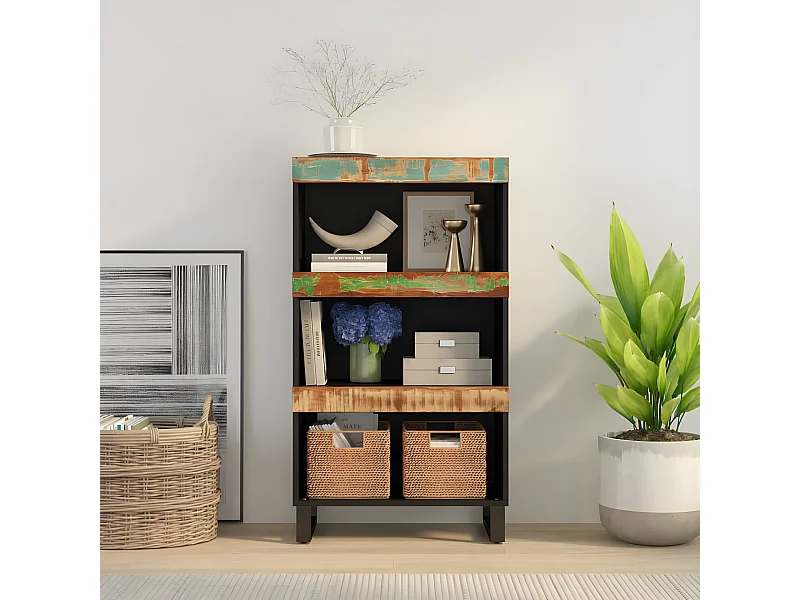 Armoire latérale 60x33x107 cm bois massif de récupération