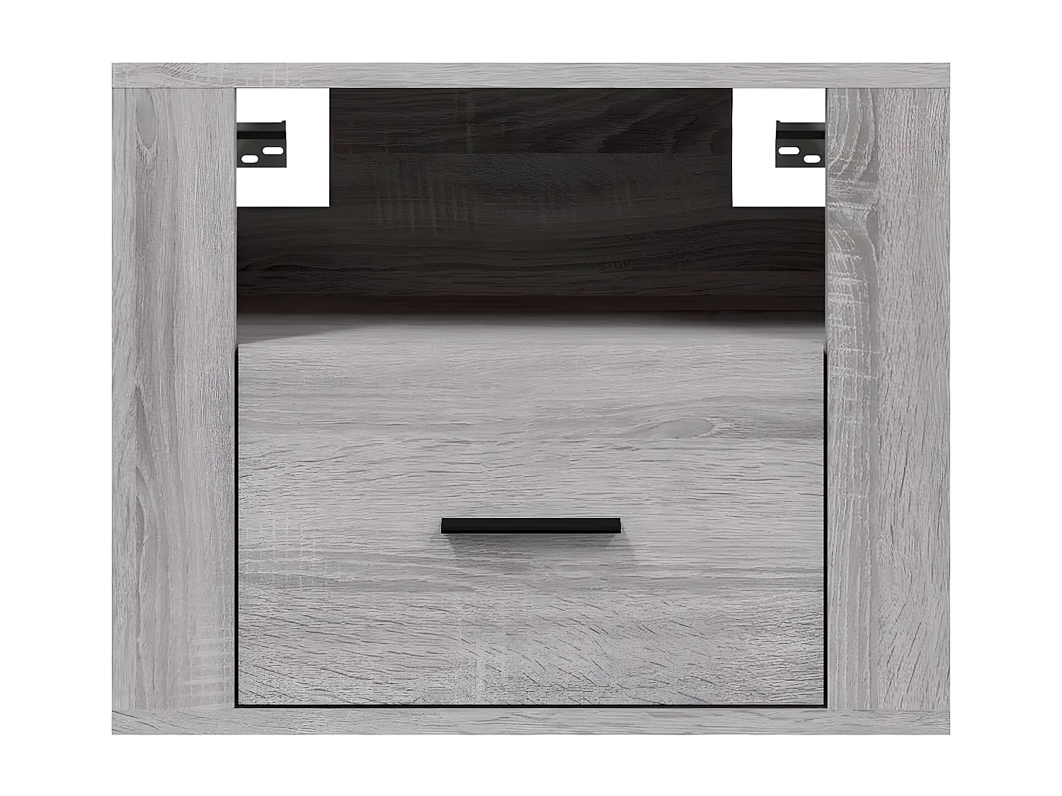 Nachtkastjes 2 st wandgemonteerd 50x36x40 cm grijs sonoma eiken