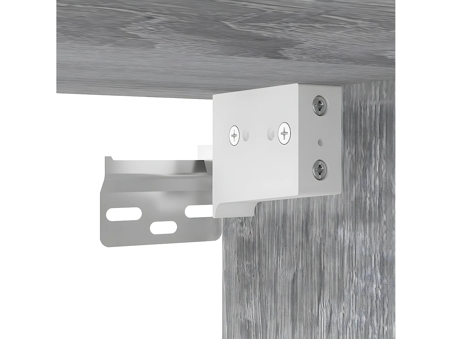 Nachtkastjes 2 st wandgemonteerd 50x36x40 cm grijs sonoma eiken