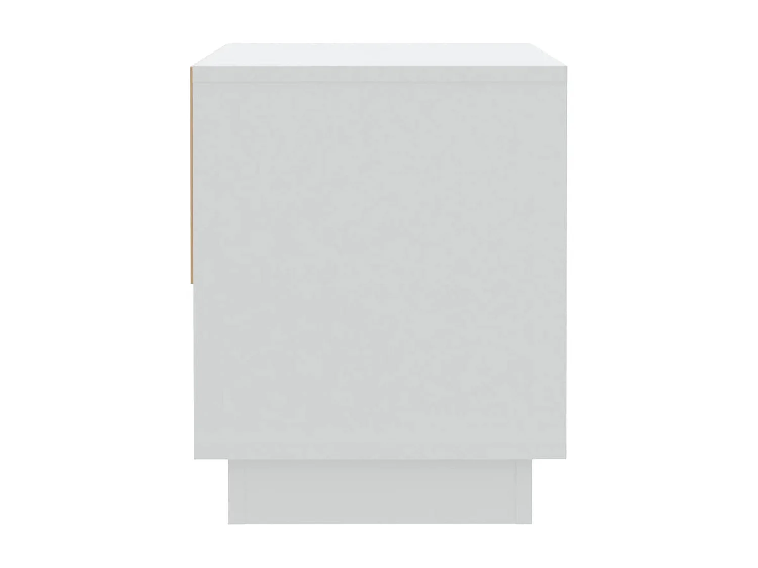 Mesita de noche madera contrachapada blanco 45x34x44 cm