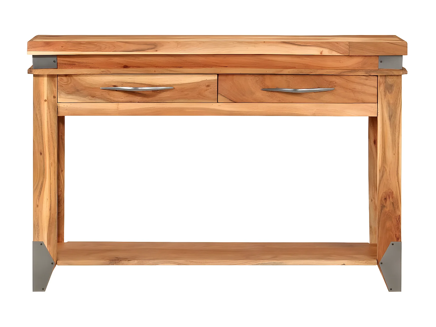 Table console 110x34x74 cm Bois d'acacia massif