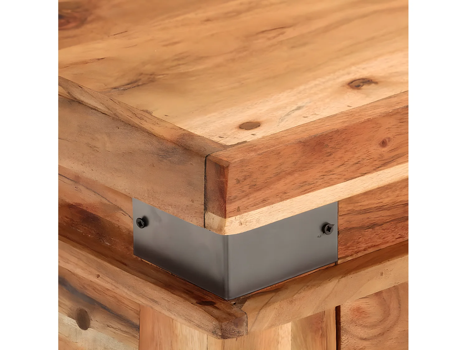 Mesa consola 110x34x74 cm madeira de acácia maciça