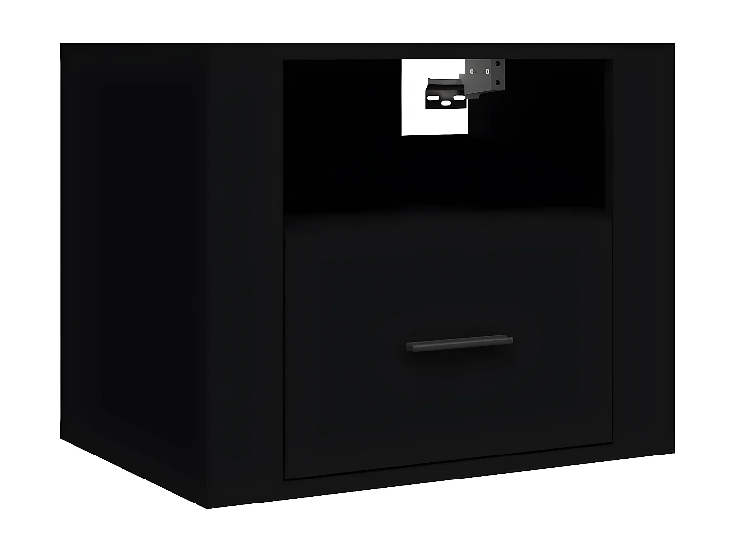 Tables de chevet murales 2 pièces Noir 50x36x40 cm