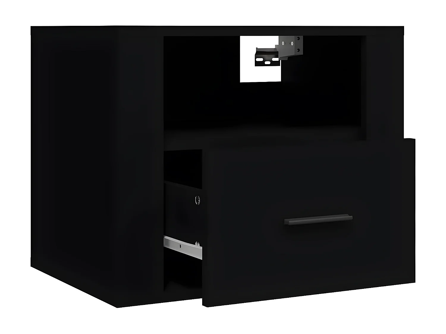 Tables de chevet murales 2 pièces Noir 50x36x40 cm