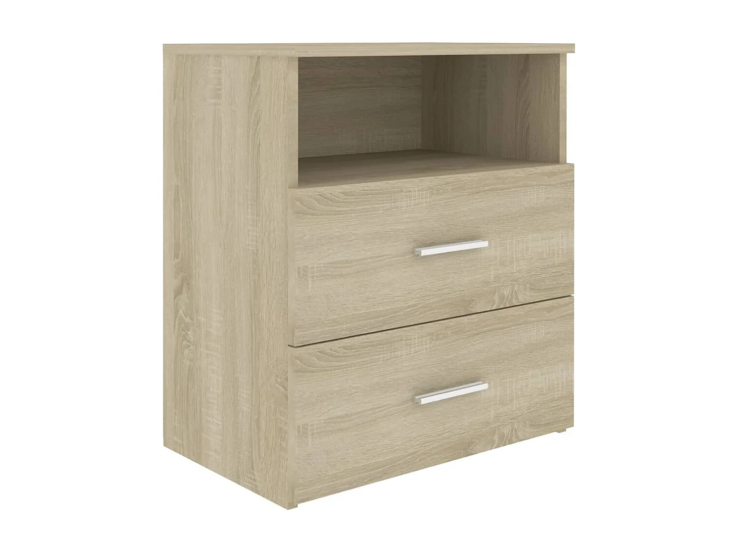 Nachtkastje 50x32x60 cm sonoma eikenkleurig