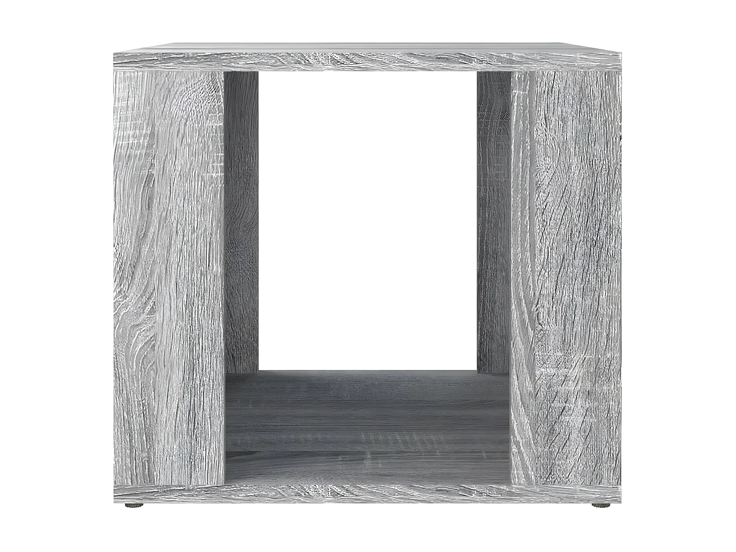Mesita de noche madera contrachapada gris Sonoma 41x40x36 cm