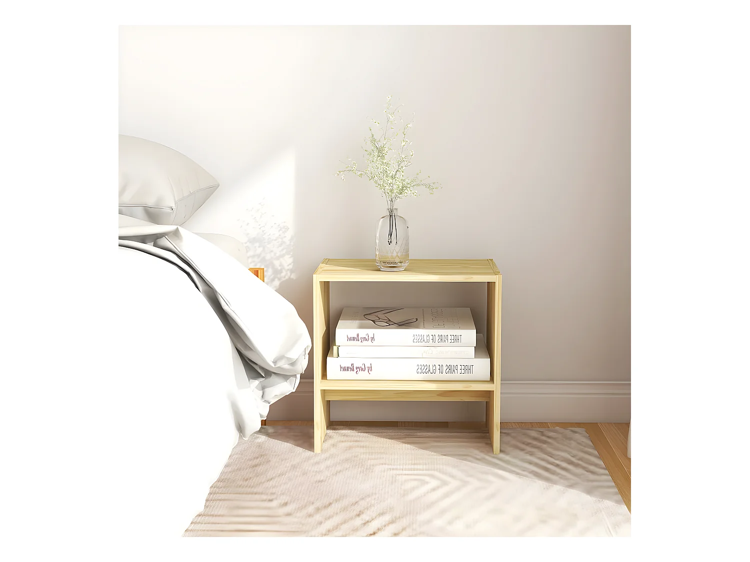 Table de chevet 40x30,5x40 cm Bois de pin massif