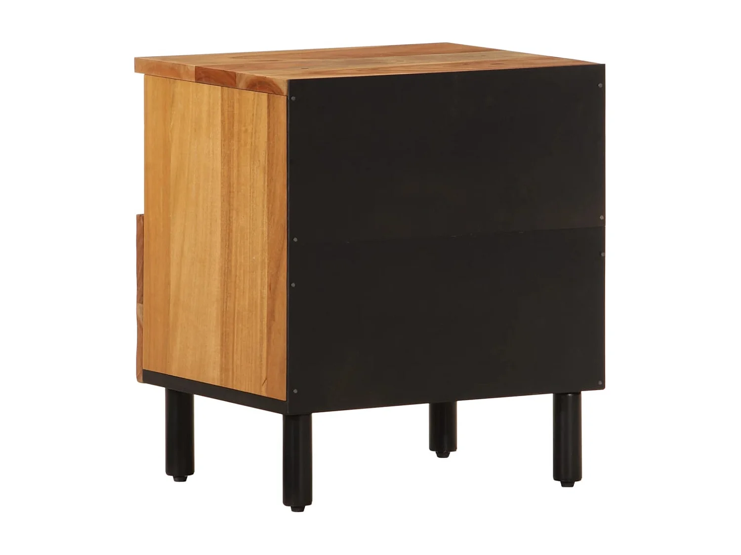 Tables de chevet 2 pièces 40x33x46 cm Bois d'acacia massif