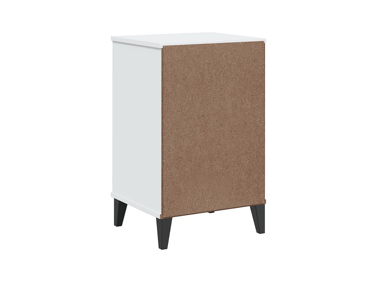 Table de chevet VIKEN blanc bois de pin solide