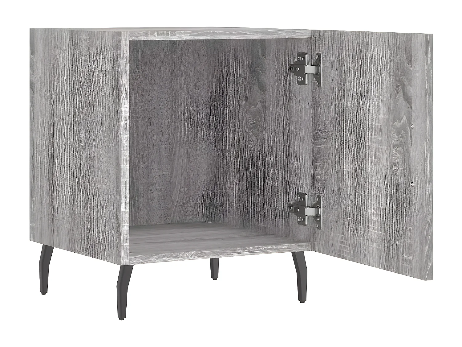 Tables de chevet 2 pièces sonoma gris 40x40x50cm bois d'ingénierie