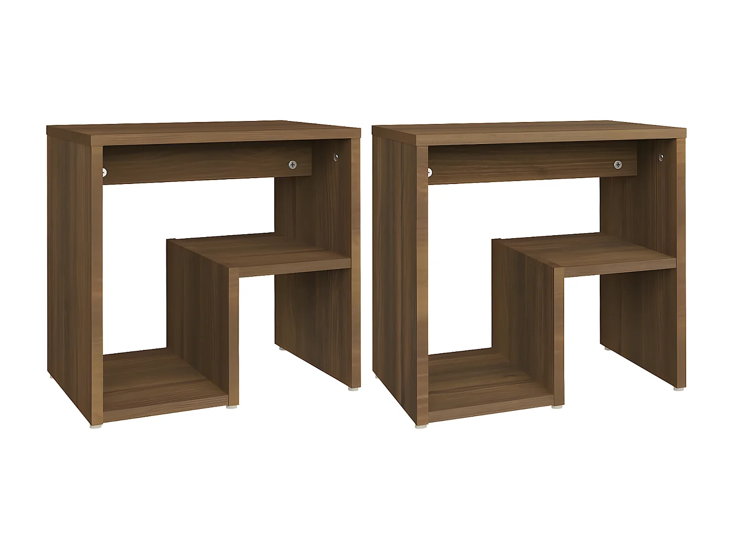 Tables de chevet 2 pièces Chêne marron 40x30x40 cm Bois ingénierie