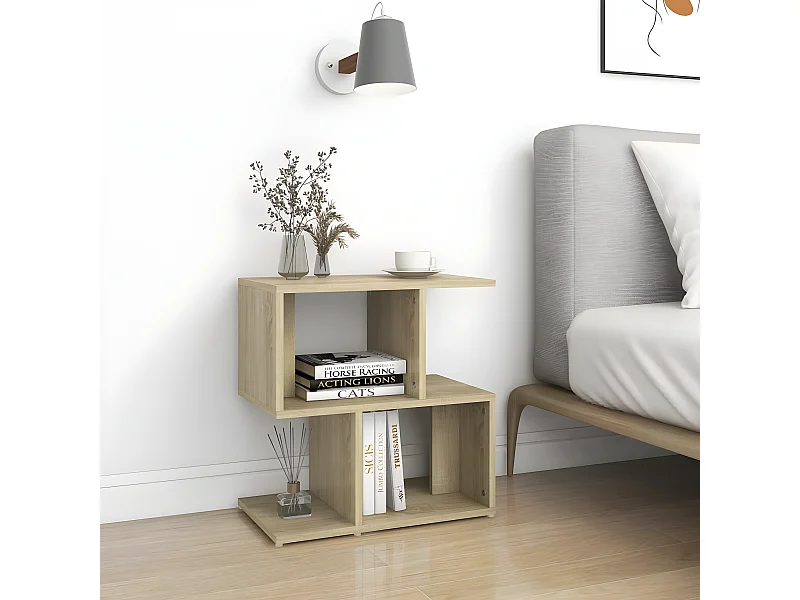 Tables de chevet 2 pièces Chêne sonoma 50x30x51,5 cm Aggloméré