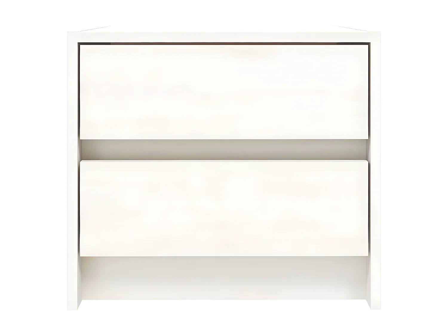 Table de chevet blanc 40x31x35,5 cm bois de pin massif