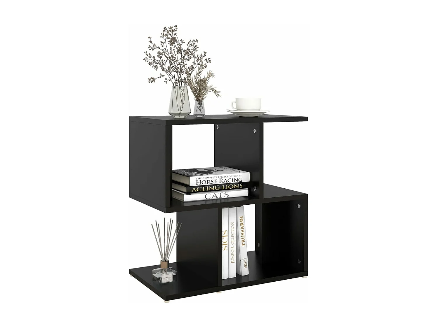 Tables de chevet 2 pièces Noir 50x30x51,5 cm Aggloméré