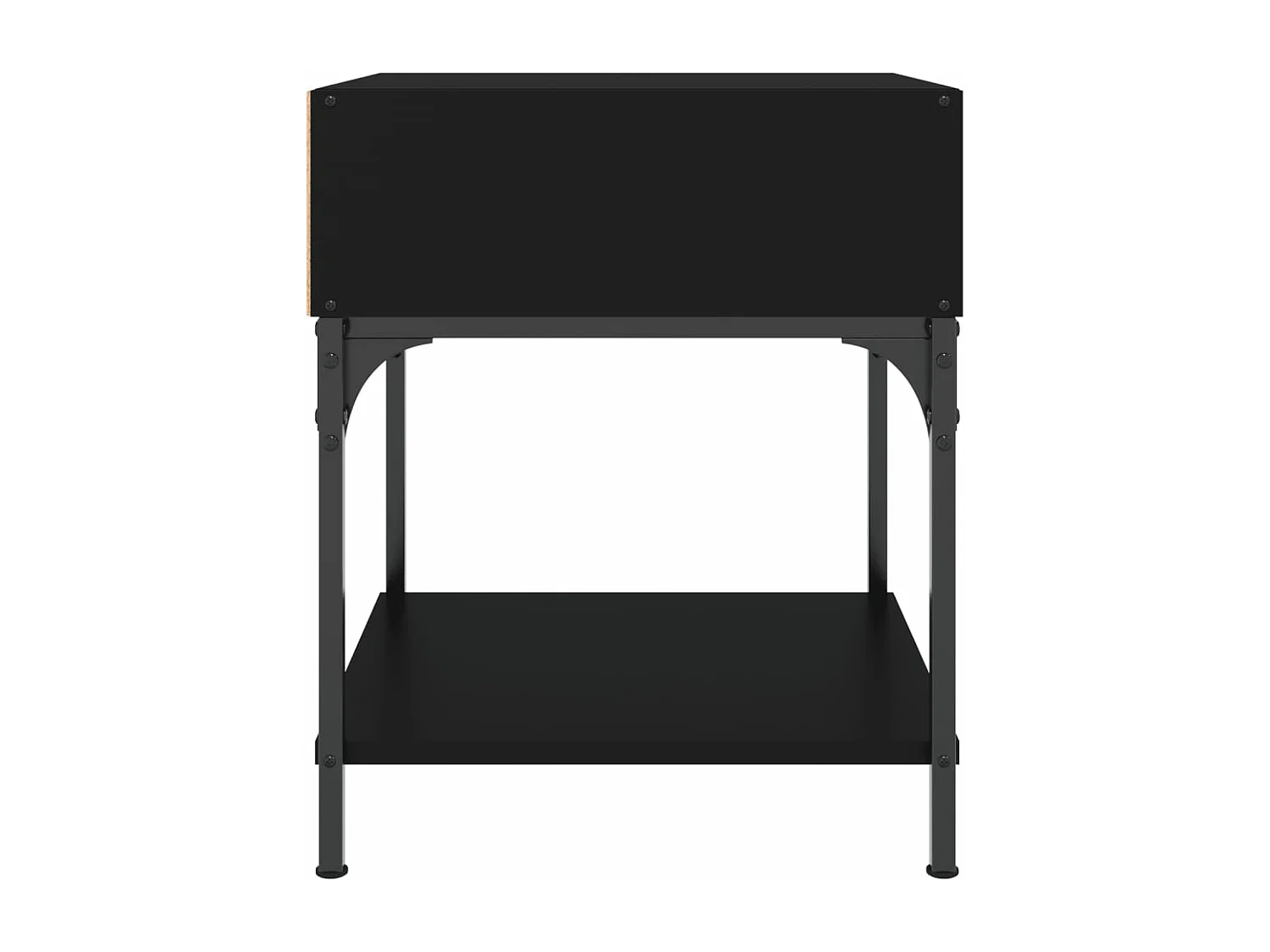 Mesitas de noche 2 unidades madera de ingeniería negro 40x41x50 cm