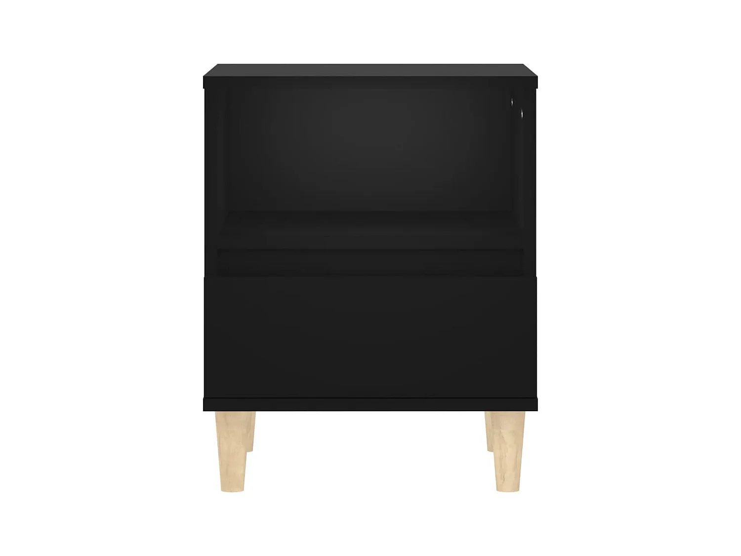 Table de chevet Noir 40x35x50 cm