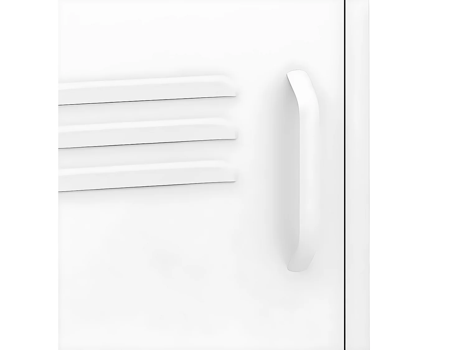 Mesa de cabeceira 35x35x51 cm aço branco