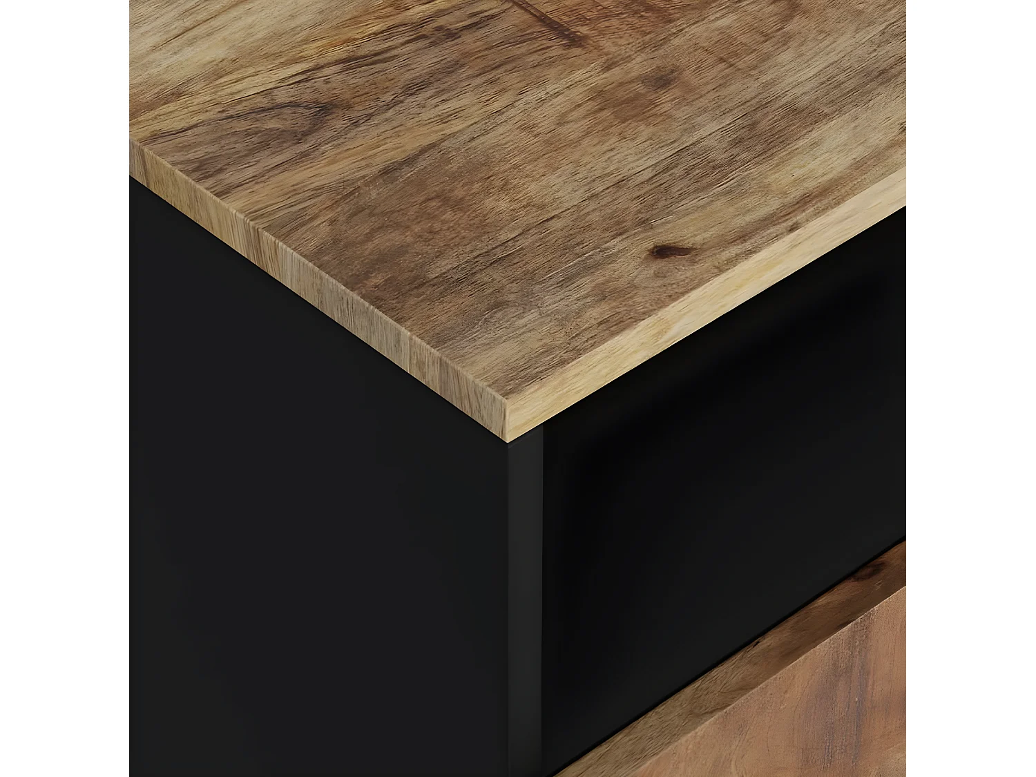 Table de chevet 50x33x62 cm Bois de manguier et d'ingénierie