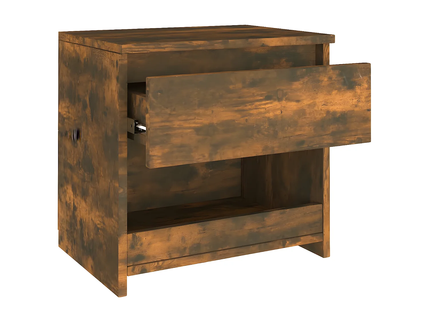 Table de chevet Chêne fumé 40x30x39 cm Bois d'ingénierie