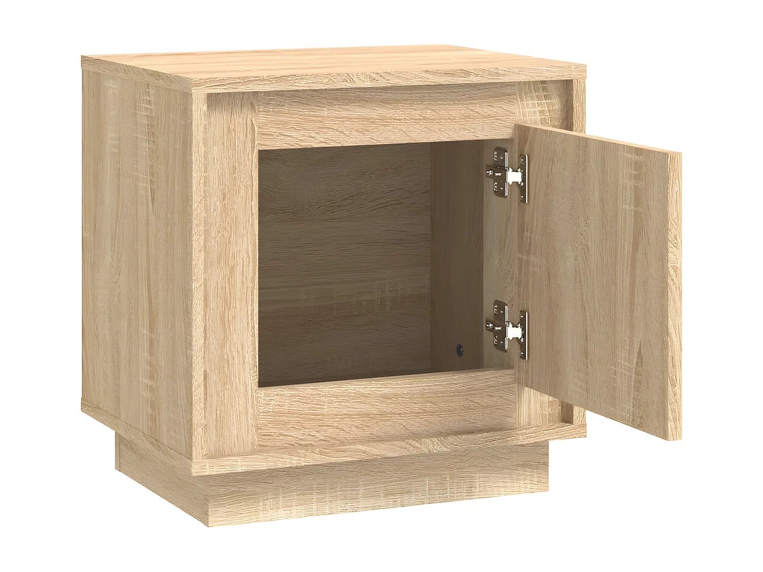 Mesitas de noche 2 unidades madera contrachapada roble 44x35x45 cm