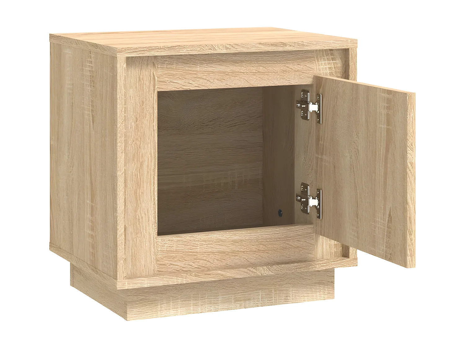 Mesitas de noche 2 unidades madera contrachapada roble 44x35x45 cm