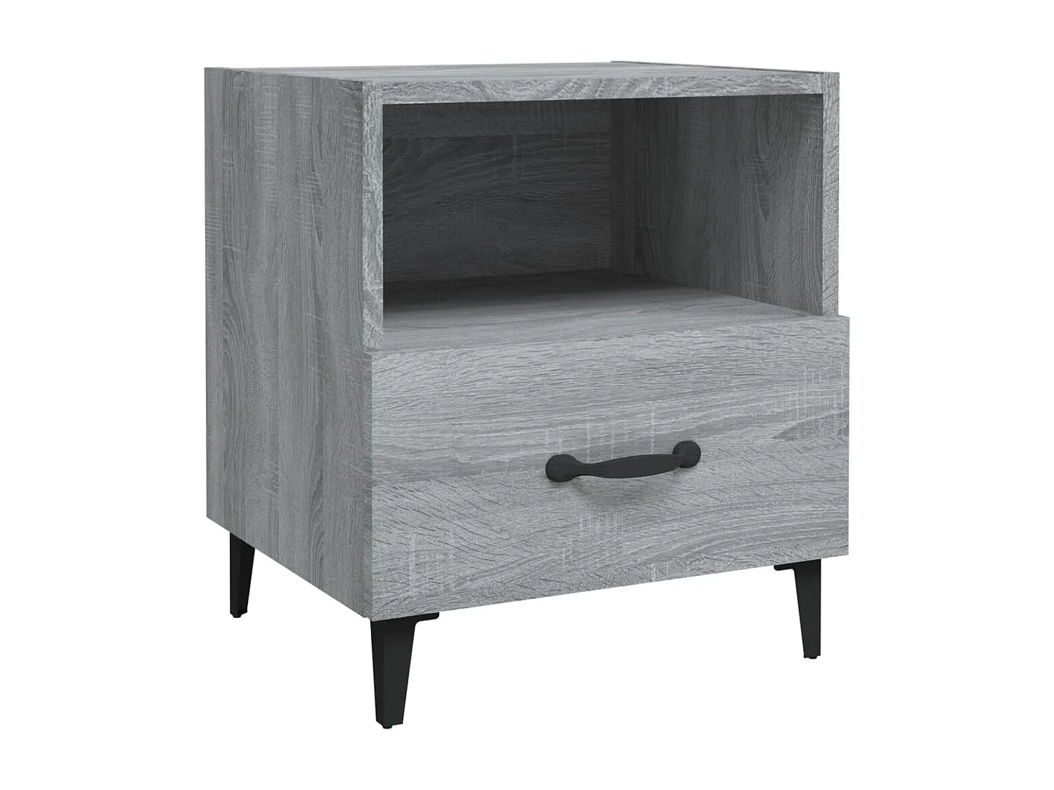 Table de chevet Sonoma gris Bois d'ingénierie