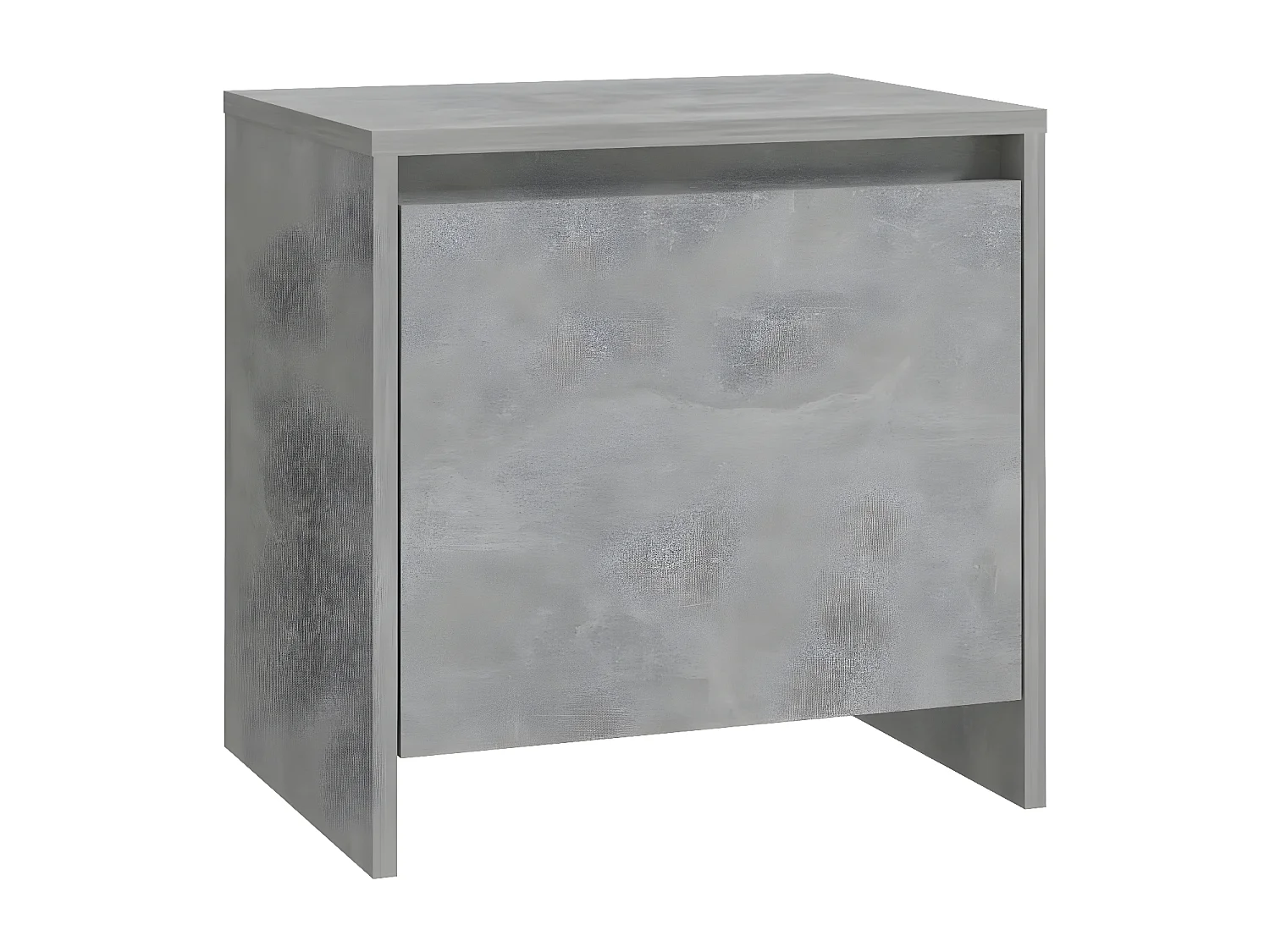 Table de chevet gris béton 45x34x44,5 cm bois d'ingénierie