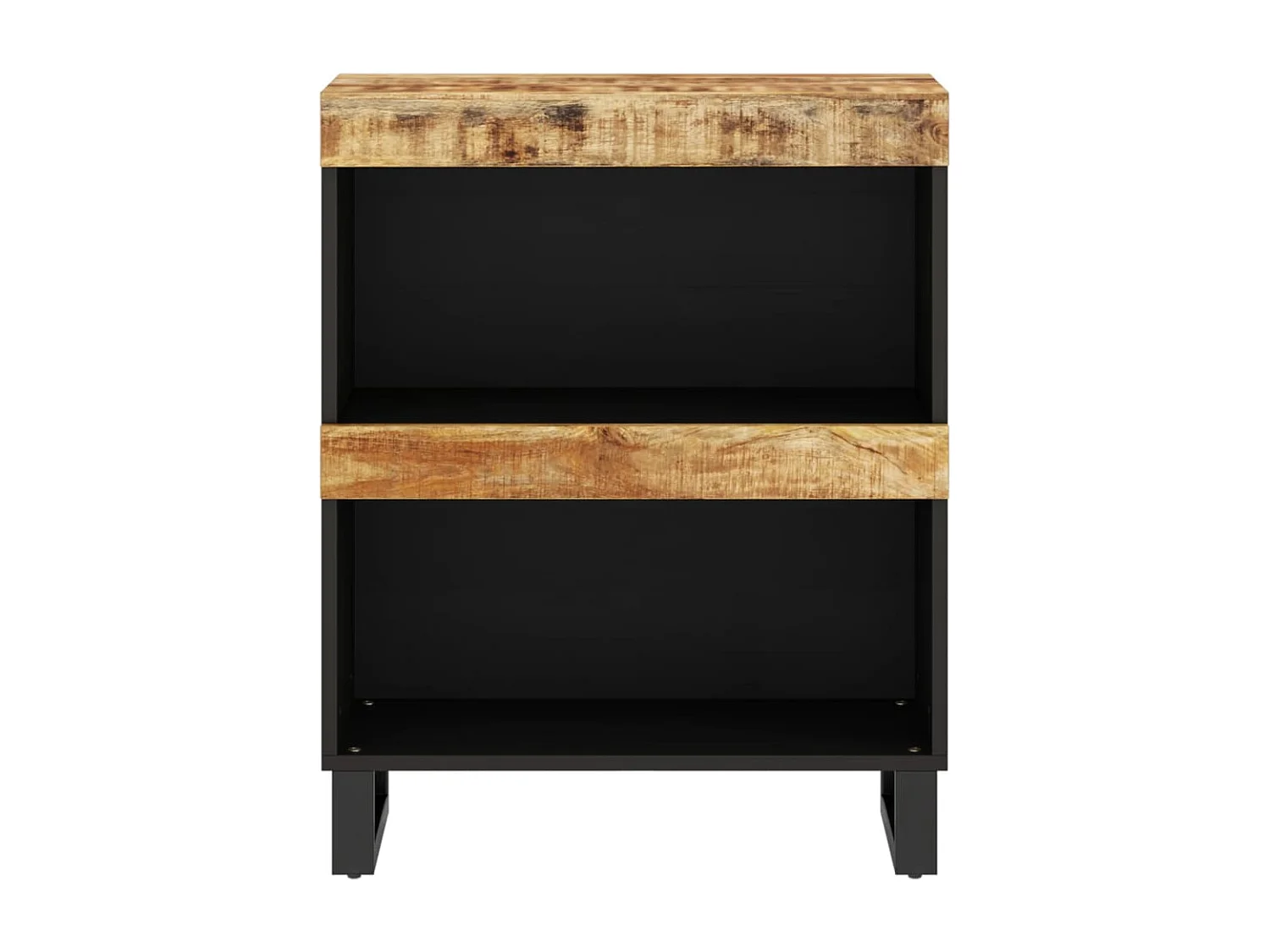 Armario auxiliar madera maciza de mango 60x33x75 cm