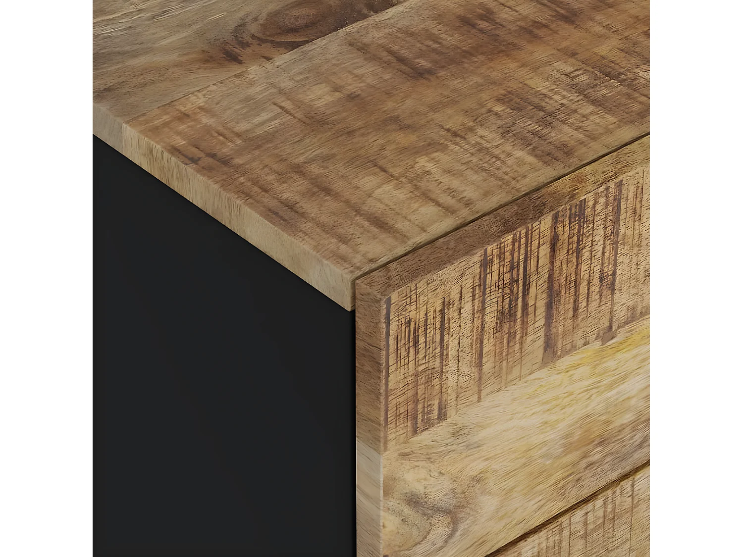 Table de chevet 50x33x62 cm Bois de manguier et d'ingénierie