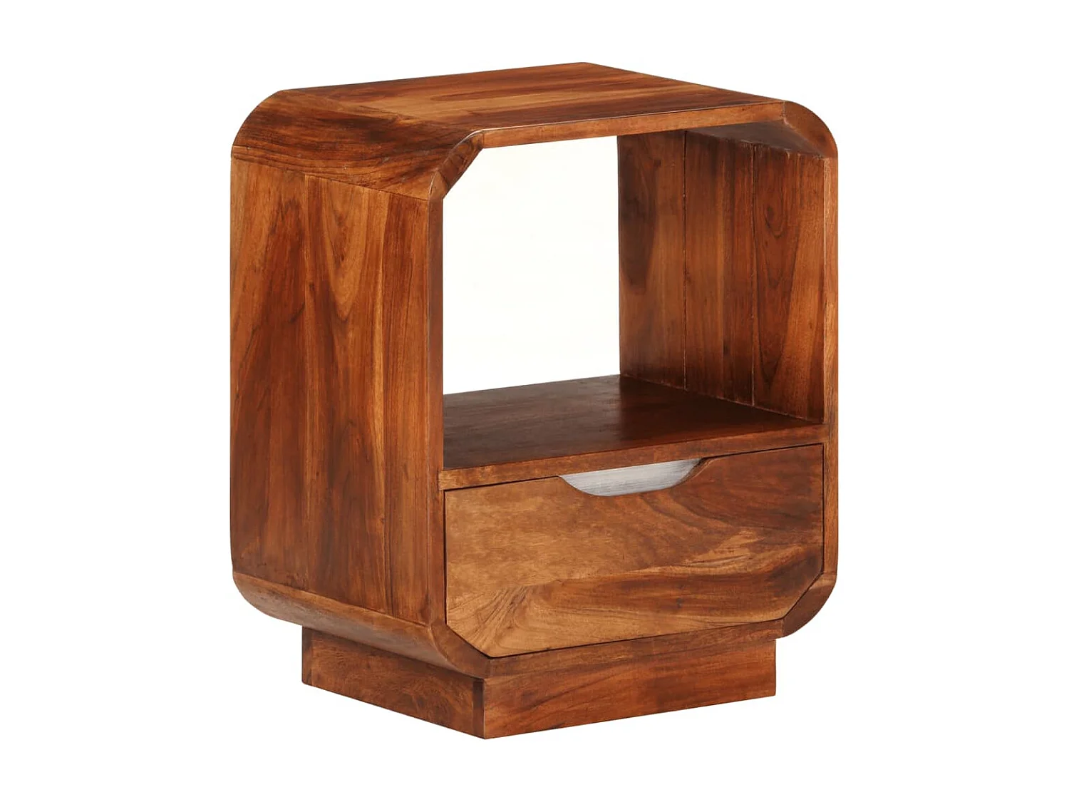 Table de chevet avec tiroir Bois de Sesham 40 x 30 x 50 cm