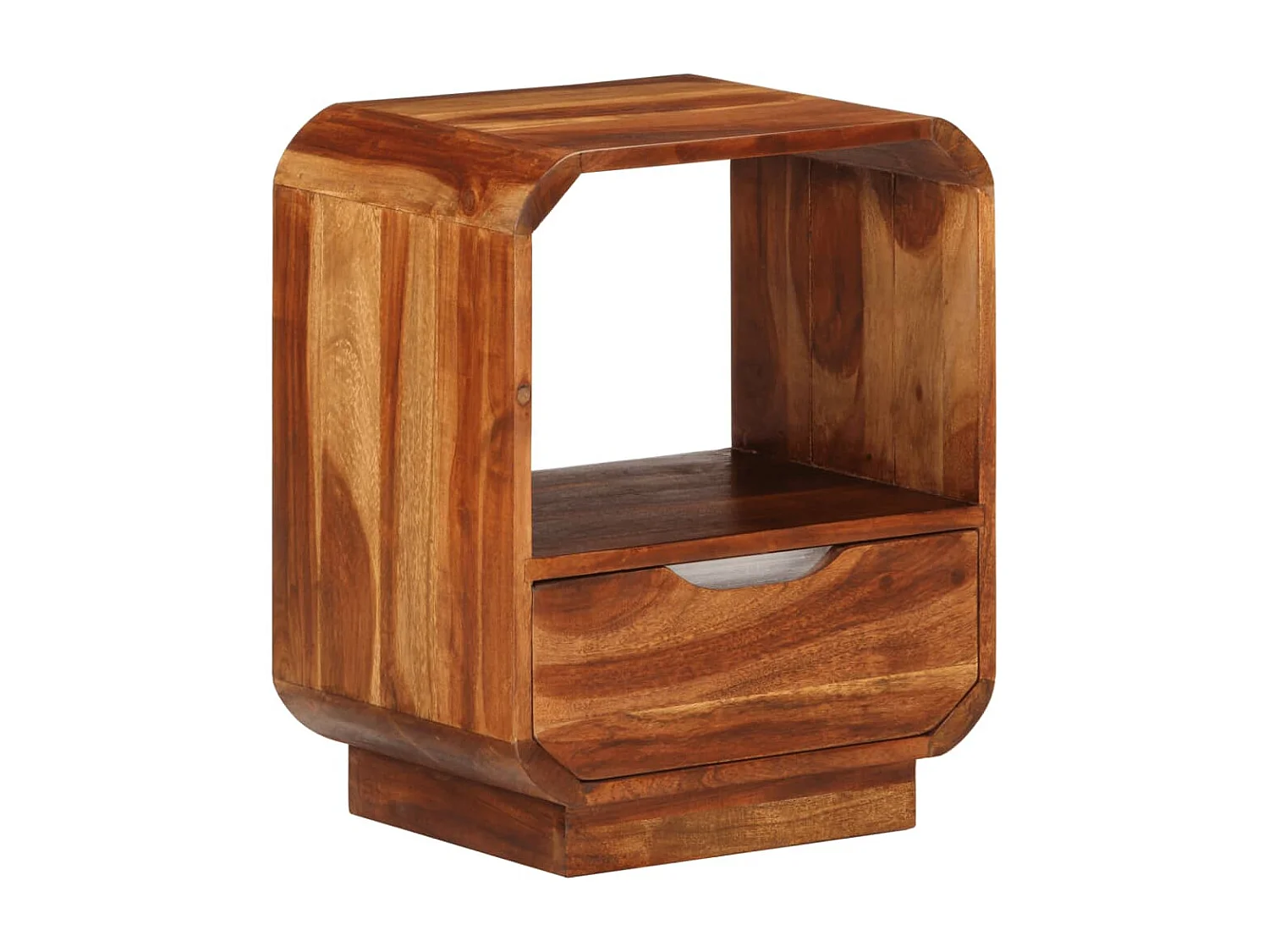 Table de chevet avec tiroir Bois de Sesham 40 x 30 x 50 cm