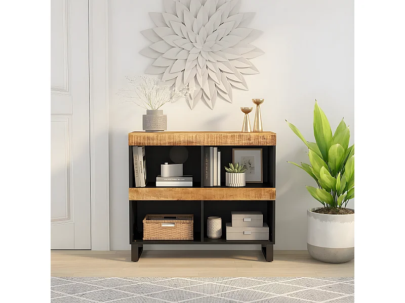 Armoire latérale 85x33x75 cm bois massif de manguier