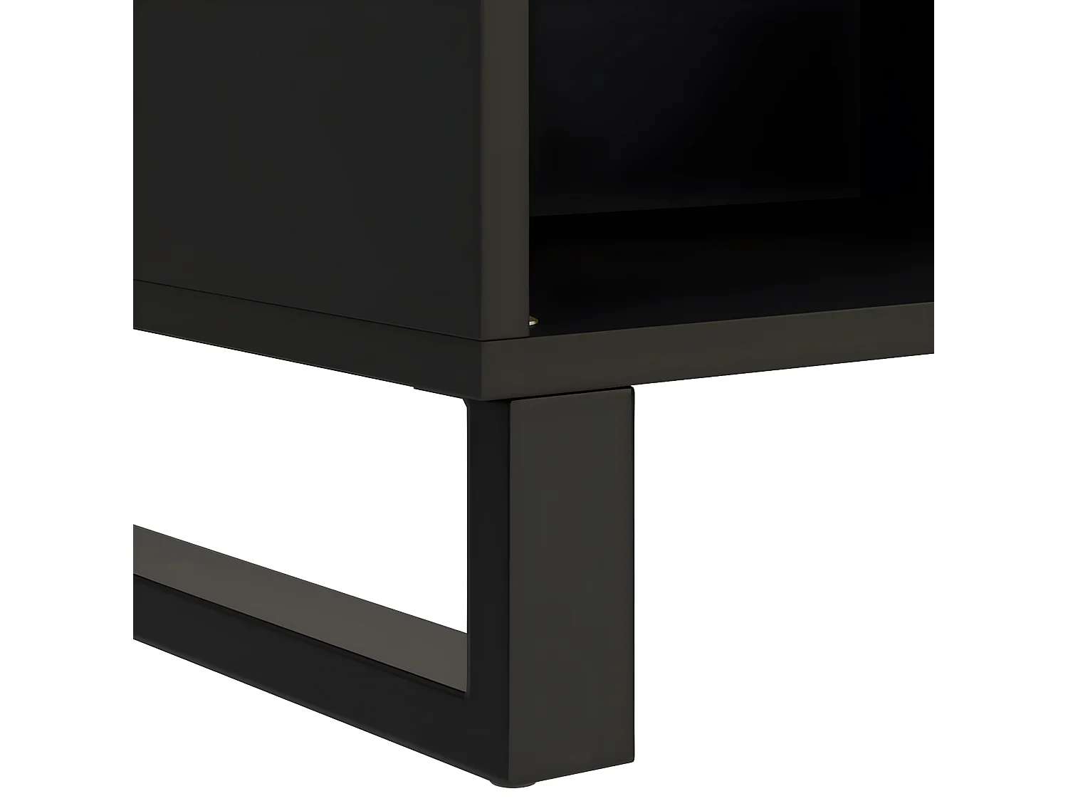 Armario auxiliar de madera maciza de mango 85x33x75 cm