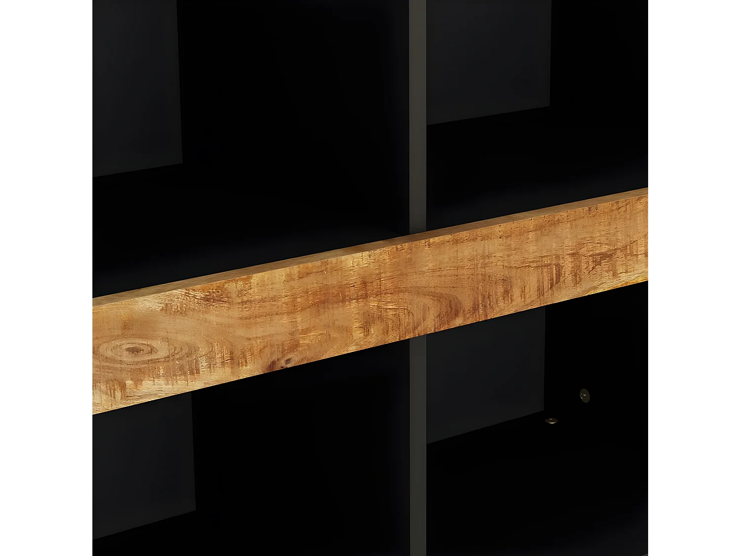 Armario auxiliar de madera maciza de mango 85x33x75 cm