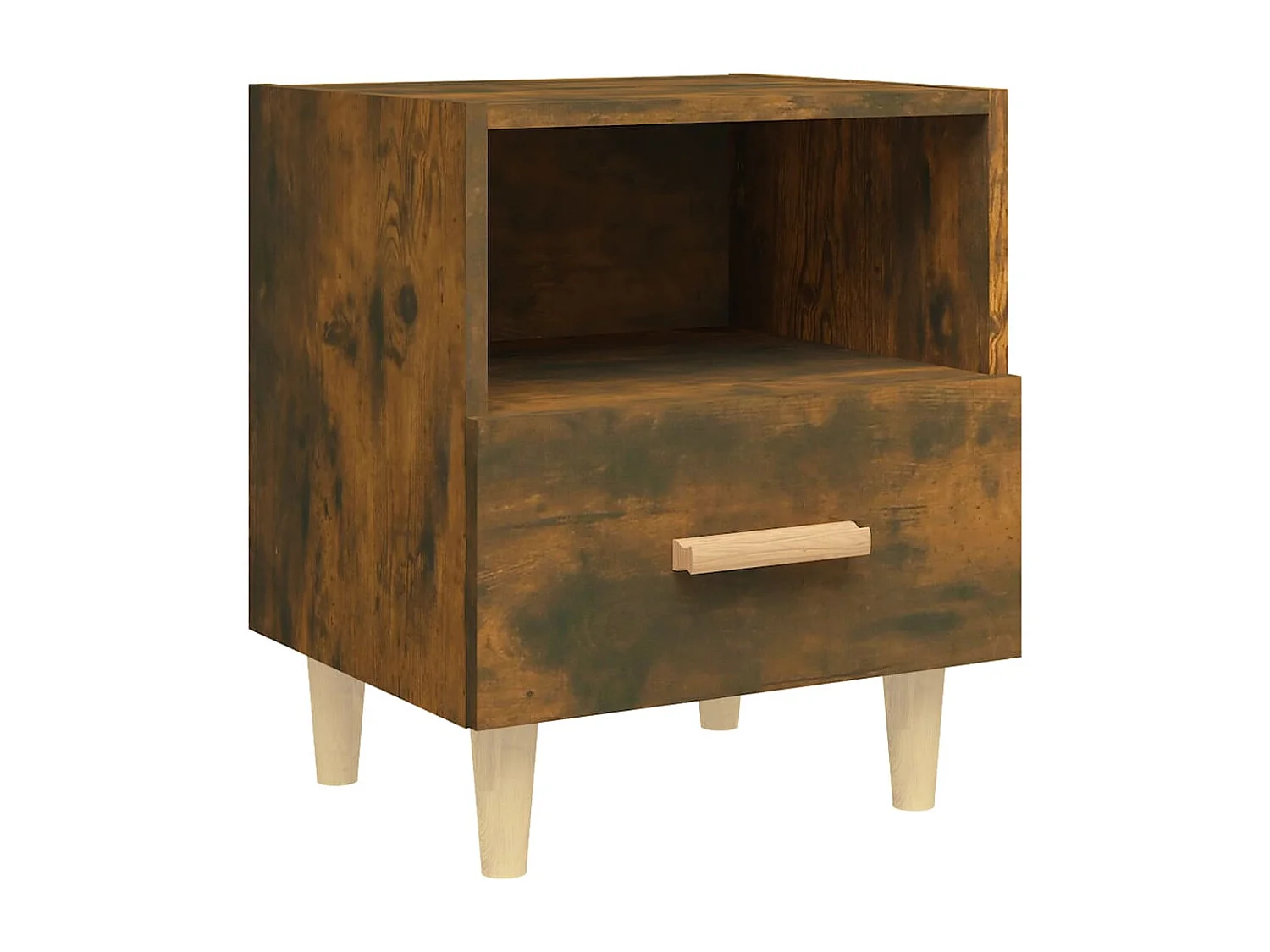 Table de chevet Chêne fumé 40x35x47 cm